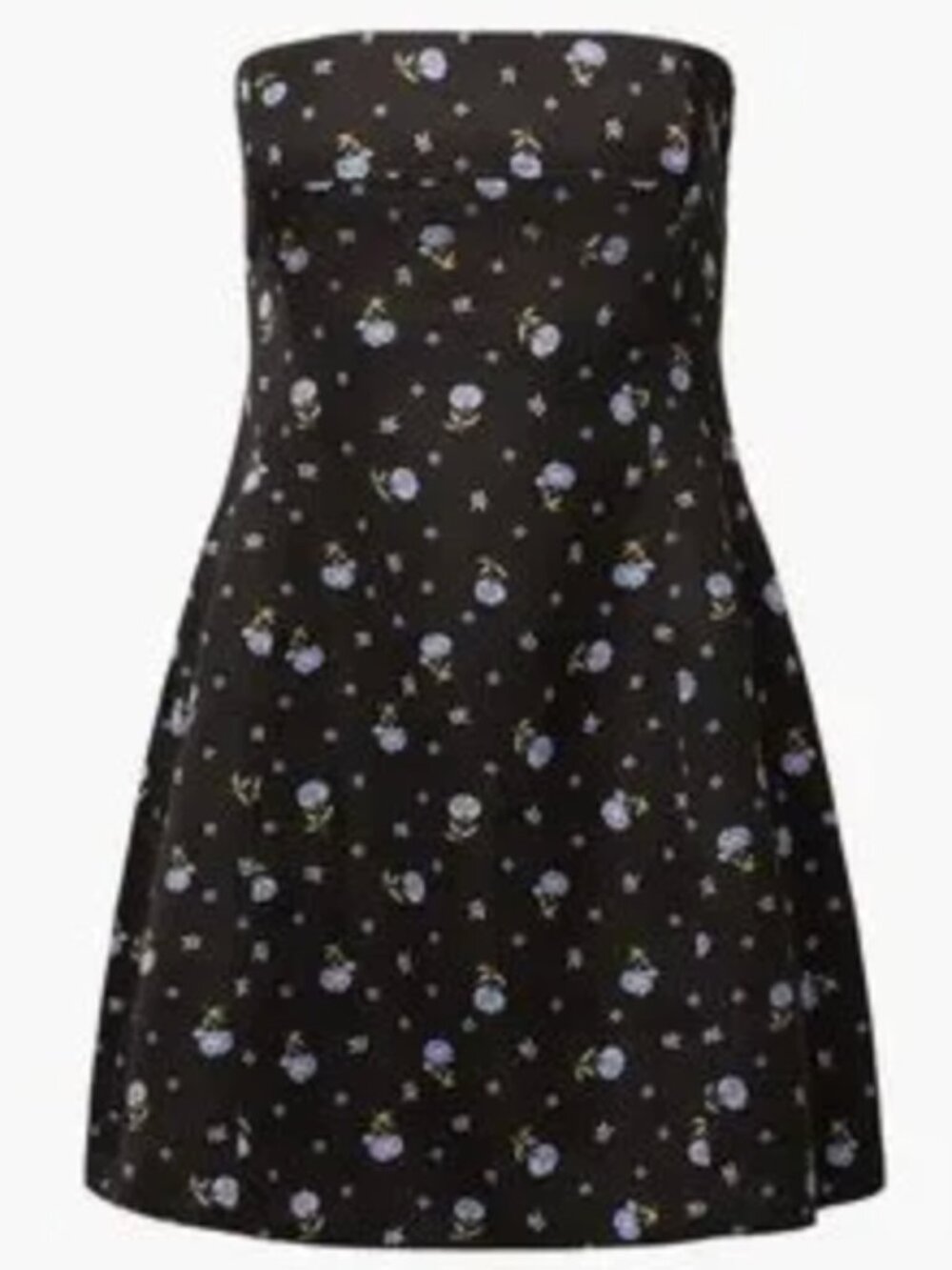 WEWOREWHAT Strapless Peplum Mini Dress